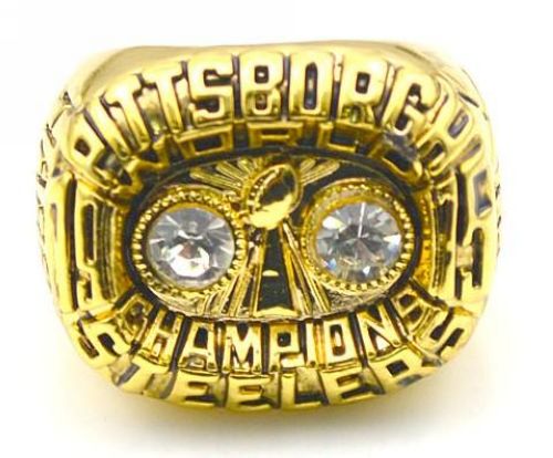 NFL Pittsburgh Steelers World Champions Gold Ring_4